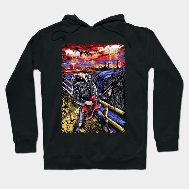 The Guitar Scream Hoodie by Zascanauta